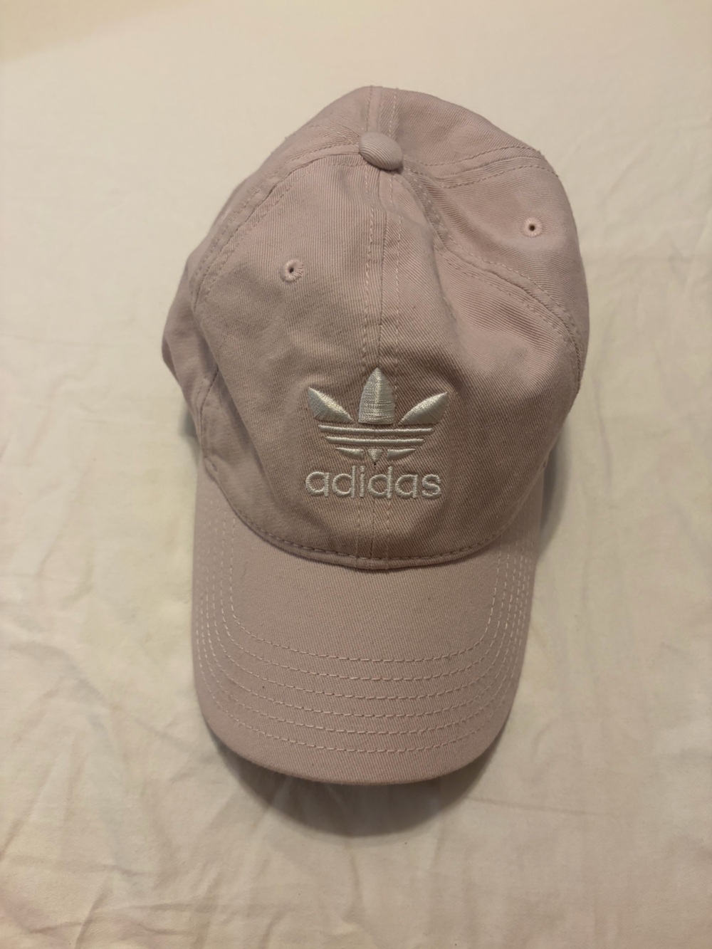 adidas Trefoil Baseball Cap - Pale Pink with White Logo